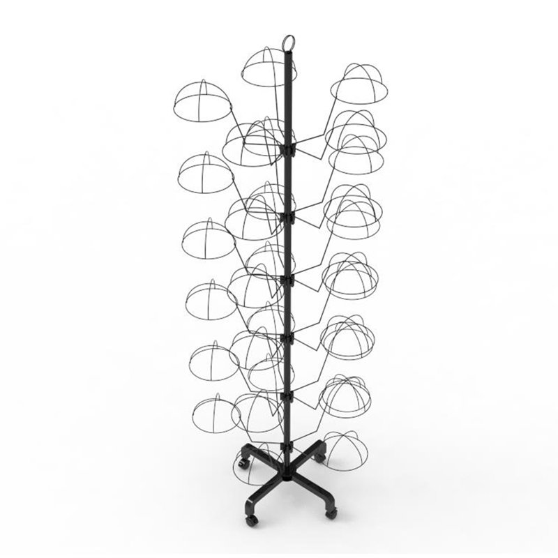 FixtureDisplays 6Tier Hat Display Rack Free Standing Headwear Wig Rack